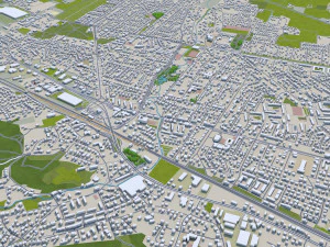 ग्डिनिया शहर पोलैंड 40 किमी 3D मॉडल