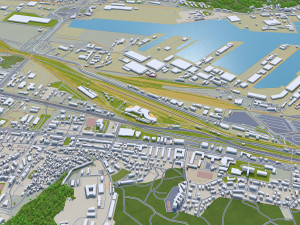 gdynia city poland 40km 3D Model