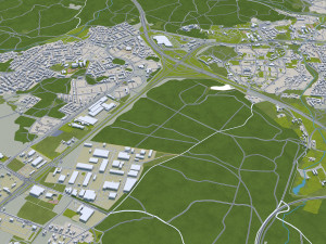 gdynia city poland 40km 3D Model