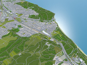 gdynia city poland 40km 3D Model
