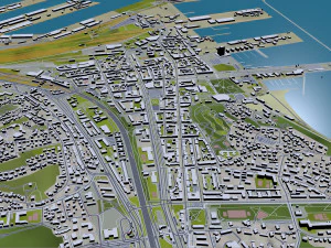 ग्डिनिया शहर पोलैंड 40 किमी 3D मॉडल