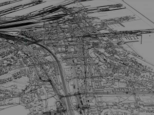 ग्डिनिया शहर पोलैंड 40 किमी 3D मॉडल