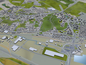 gdynia city poland 40km 3D Model
