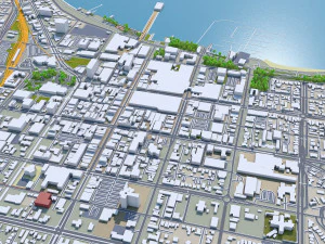 geelong city australia 30km 3D Model