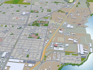 geelong city australia 30km 3D Model