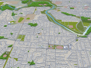 geelong city australia 30km Modelo 3D