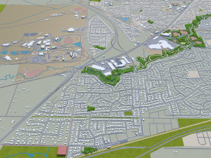geelong city australia 30km Modelo 3D