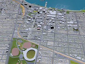 geelong city australia 30km 3D Model