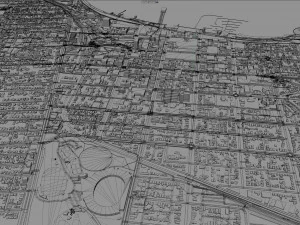 geelong city australia 30km 3D Model