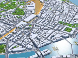 geneva city switzerland 20km Modelo 3D