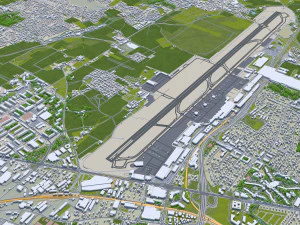 geneva city switzerland 20km 3D Model