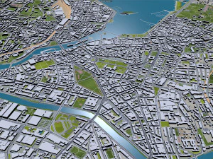 geneva city switzerland 20km 3D Model