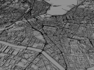 geneva city switzerland 20km 3D Model