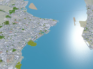 george town penang city island malaysia 30km Modelo 3D