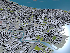 george town penang city island malaysia 30km Modelo 3D
