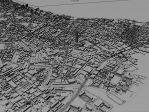 george town penang city island malaysia 30km Modelo 3D