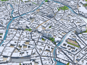 ghent gent city belgium 40km 3D Model