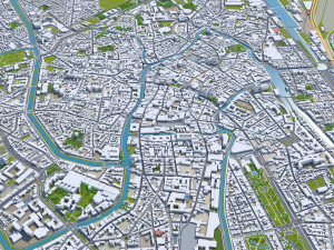 ghent gent city belgium 40km 3D Model