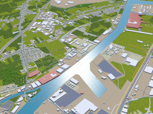 ghent gent city belgium 40km 3D Model