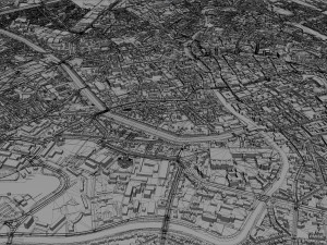 ghent gent city belgium 40km 3D Model