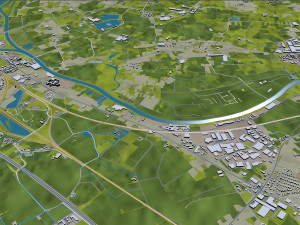 ghent gent city belgium 40km 3D Model