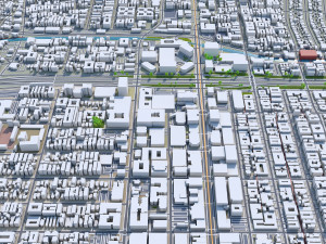 glendale city california 30km 3D Модель