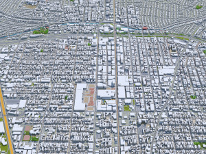 glendale city california 30km 3D Модель