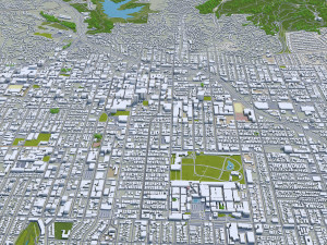 glendale city california 30km 3D Модель