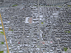 glendale city california 30km 3D Модель