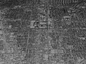 glendale city california 30km 3D Модель
