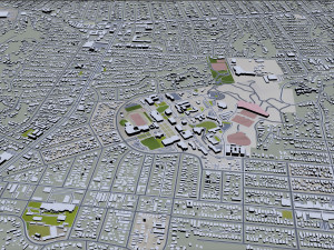 glendale city california 30km 3D Модель