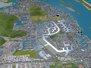 Gold coast tweed heads city australia 80km 3D-Modell