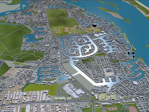 Gold coast tweed heads city australia 80km 3D Model