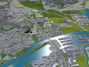 Gold coast tweed heads city australia 80km 3D-Modell