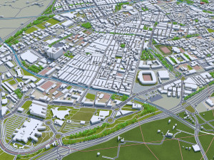 granada city spain 20km Modelo 3D