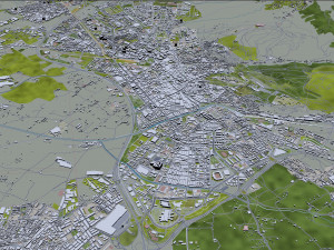 granada city spain 20km Modelo 3D