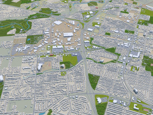 green bay city wisconsin usa 40km 3D Модель