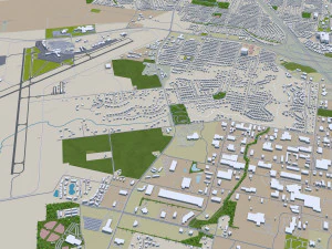 green bay city wisconsin usa 40km 3D Model