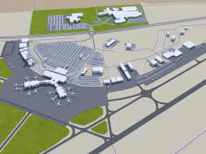 green bay city wisconsin usa 40km 3D Model