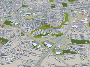 green bay city wisconsin usa 40km 3D Model