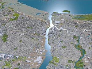 green bay city wisconsin usa 40km 3D Model