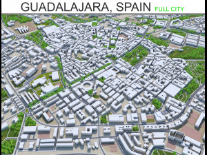 guadalajara city spain 20km Model 3D