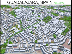 guadalajara stad spanje 20 km 3D Model