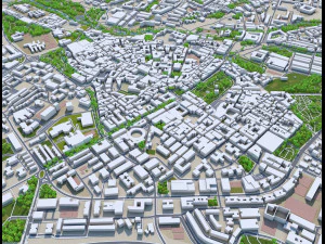 guadalajara city spain 20km 3D Model