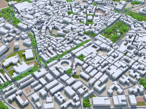 guadalajara city spain 20km 3D Model