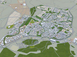guadalajara city spain 20km 3D Model