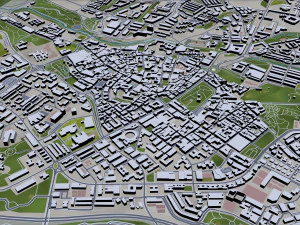 guadalajara city spain 20km 3D Model