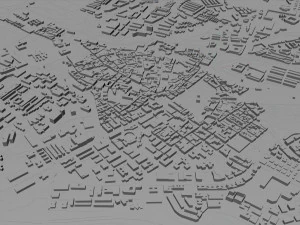 guadalajara city spain 20km 3D Model