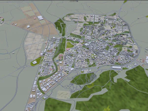 guadalajara city spain 20km 3D Model