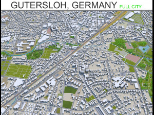 gutersloh city germany 30km 3D Model